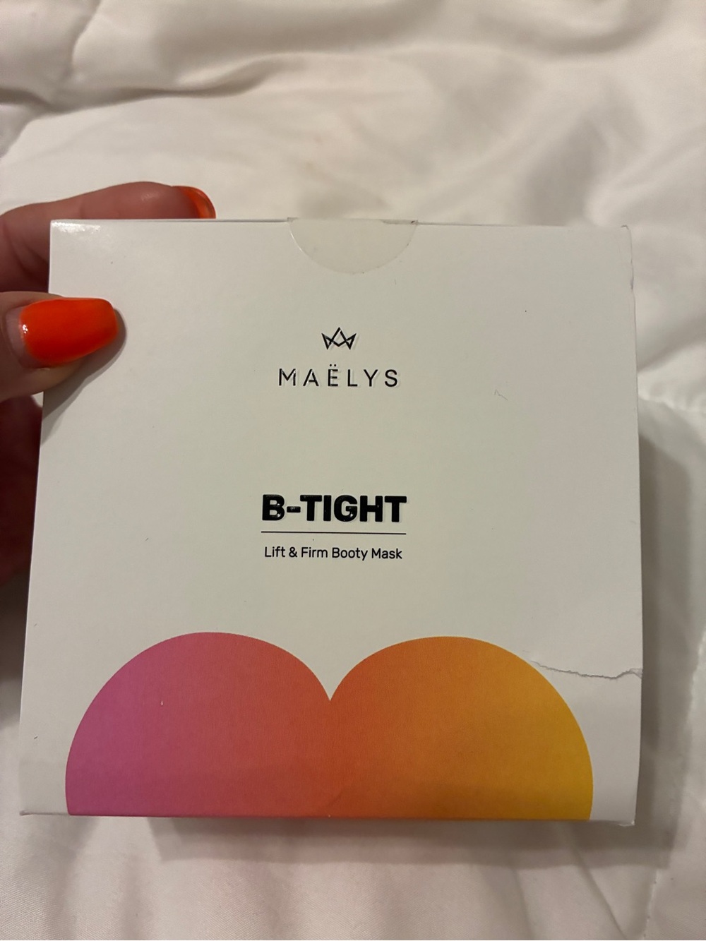 MAËLYS B-TIGHT Lift & Firm Booty Mask — Pink/Orange